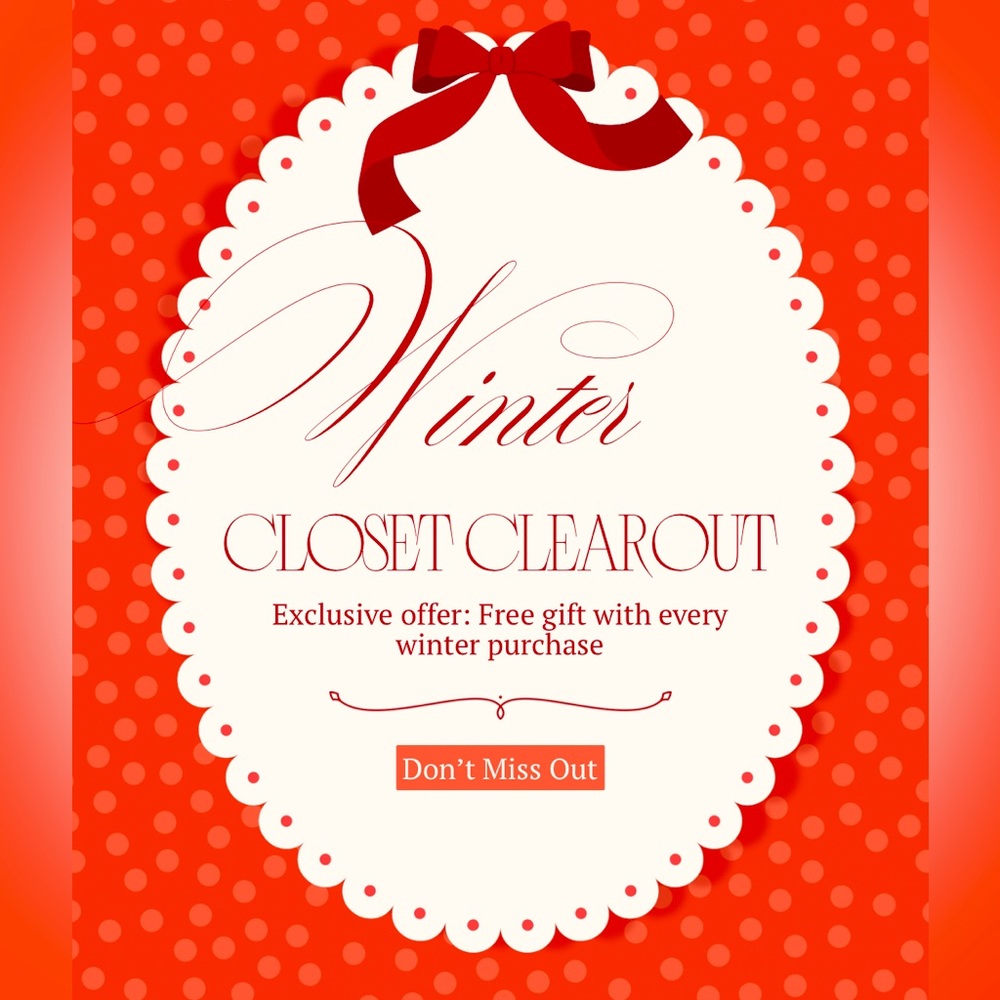 Winter Closet CLEANOUT!